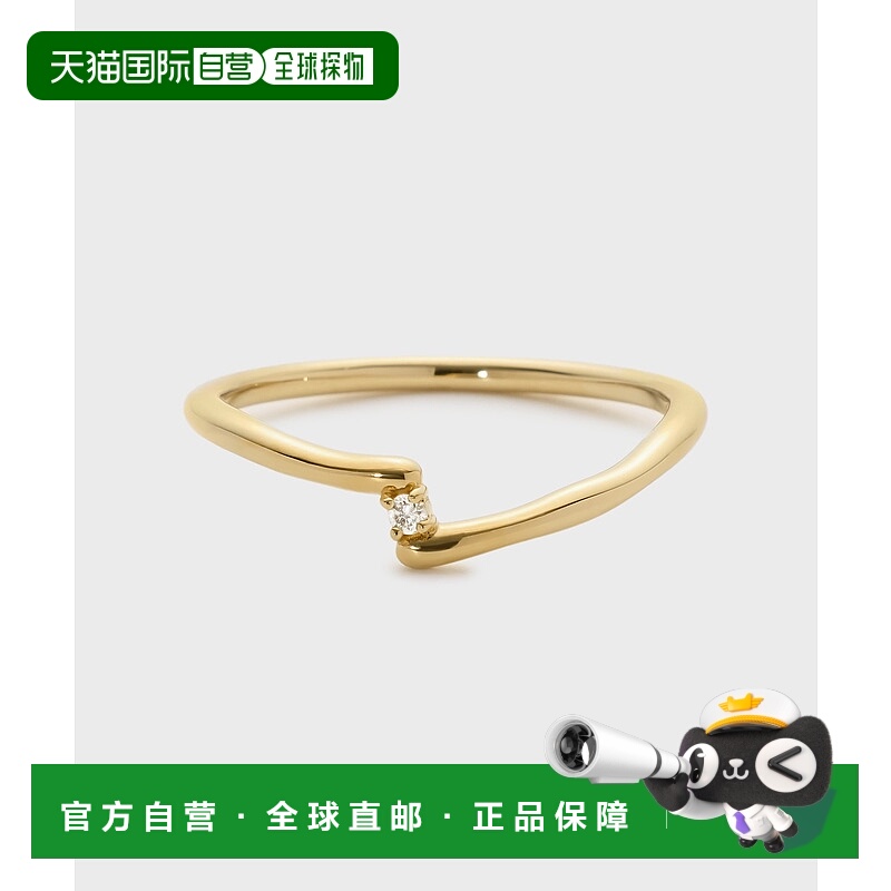 1h可退 日本直邮NOJESS 女士Plus Ring金色钻石戒指(0.01ct) 3024