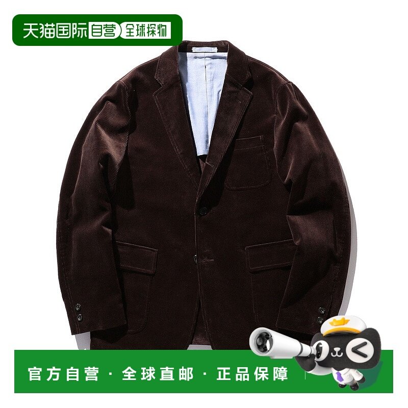 日本直邮BEAMS PLUS 3 扣灯芯绒西装夹克男装