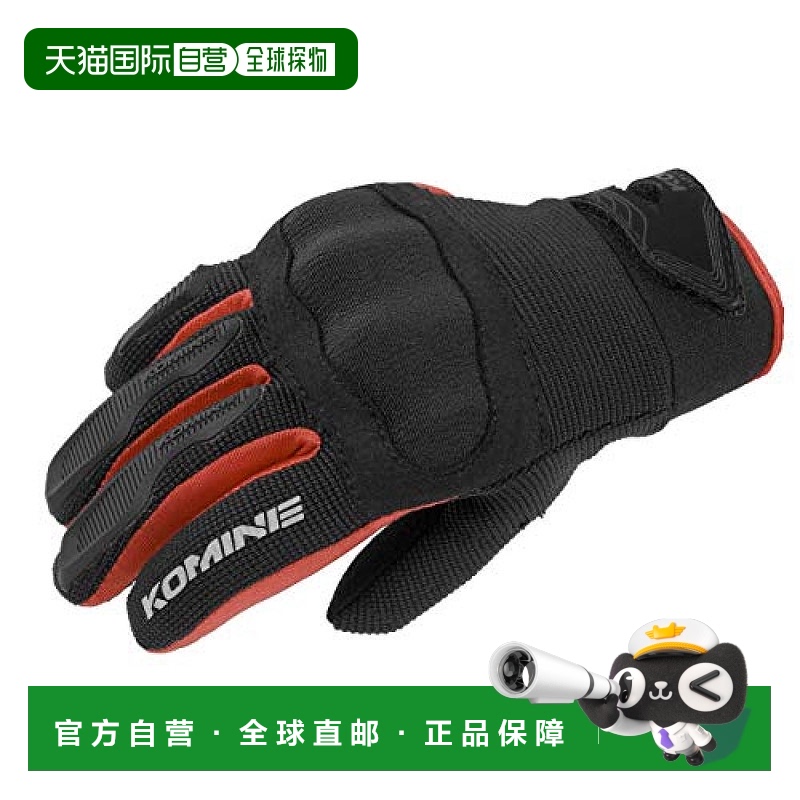 【日本直邮】Komine 儿童用摩托车骑行网面手套红色KS RGK-006 13