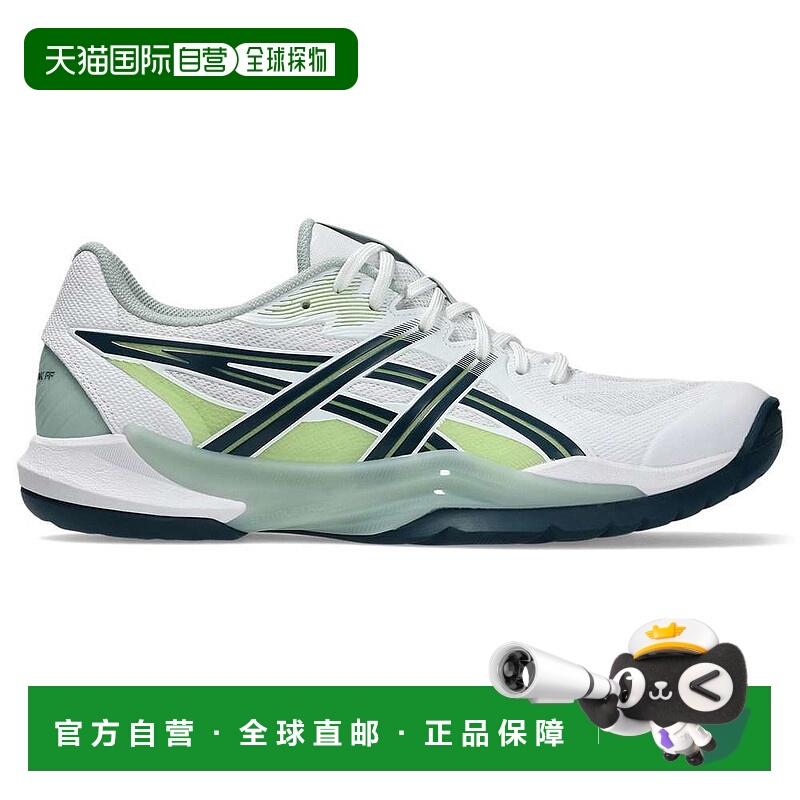 日本直邮ASICS 排球鞋1071A101 POWERBREAK FF 白色/宁静蓝绿色