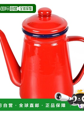 【日本直邮】珍珠金属Pearl Metal搪瓷咖啡手冲壶1.1L 红色