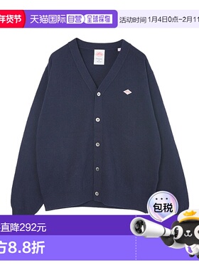 日本直邮DT-D0030LMW DANTON V 领开衫 羊羔毛 V 领开衫