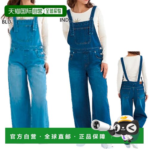 日本直邮BILLABONG 休闲裤 蓝色 BF014711 包邮阔腿裤背带裤