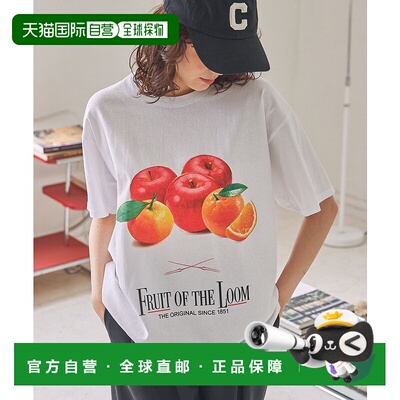 1h可退 日本直邮FRUIT OF THE LOOM 男女同款 半袖T恤 联名款EVA