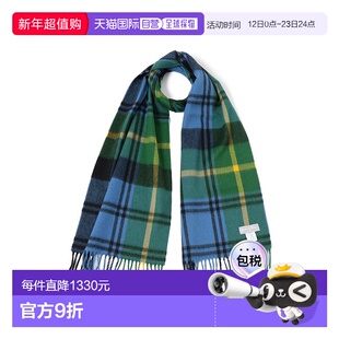 1h可退 日本直邮Joshua Ellis 男装 羊绒 戈登格纹围巾 30x180 23