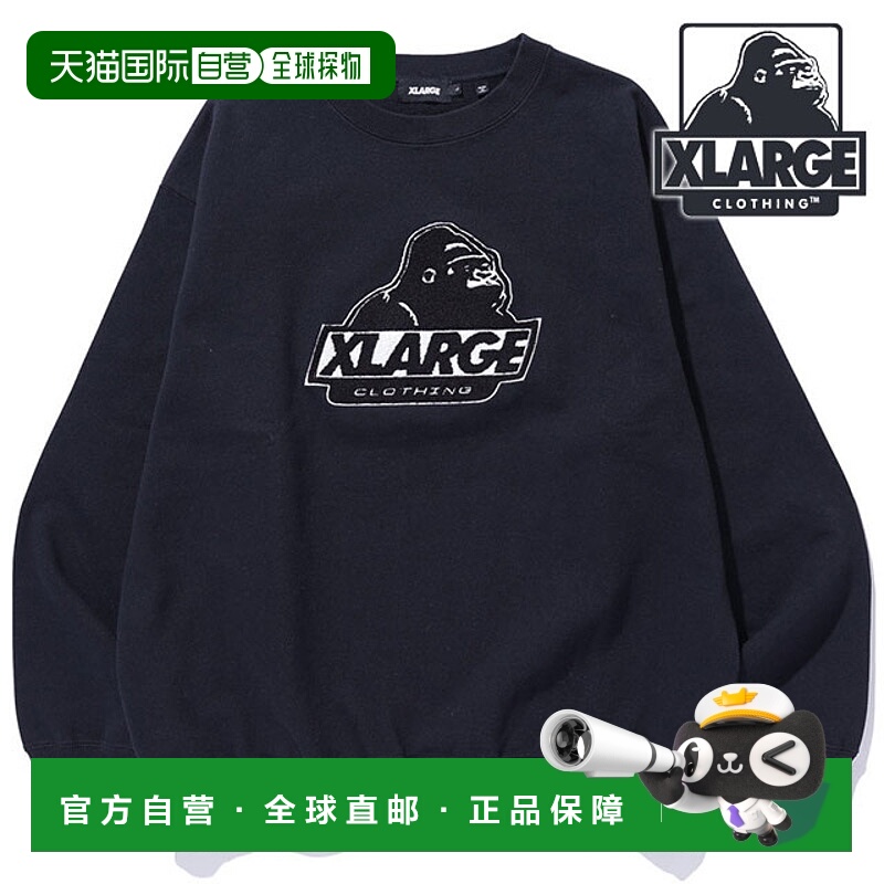 日本直邮XLARGE Old OG 圆领运动衫 [101253012002 FW25] 男士黑