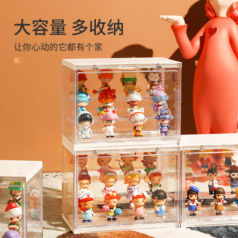 乐高手办盲盒透明防尘展示盒