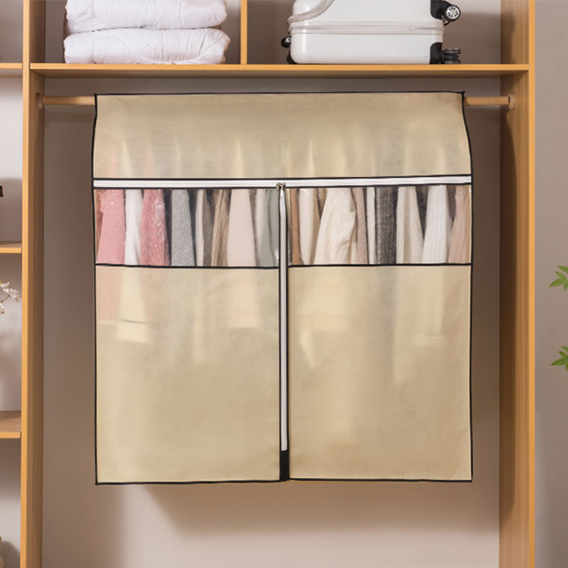 落地衣架双杆防尘罩全封闭衣服防尘袋衣柜大