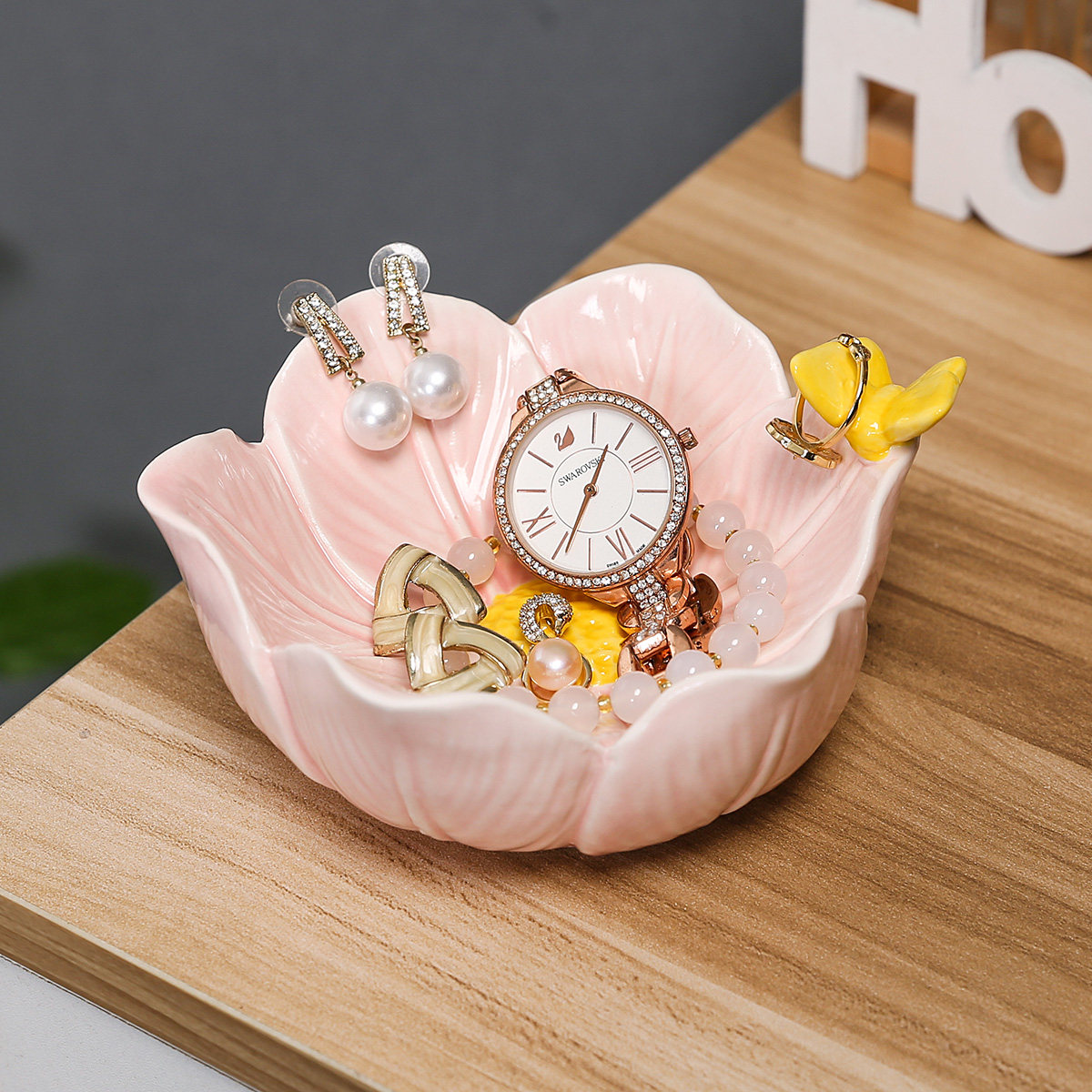 玄关钥匙收纳盒入户门口摆件桌面客厅茶几化妆品首饰杂物整理盘,收纳整理,桌面收纳盒,淘宝优惠券,粉丝福利购,淘宝优惠卷