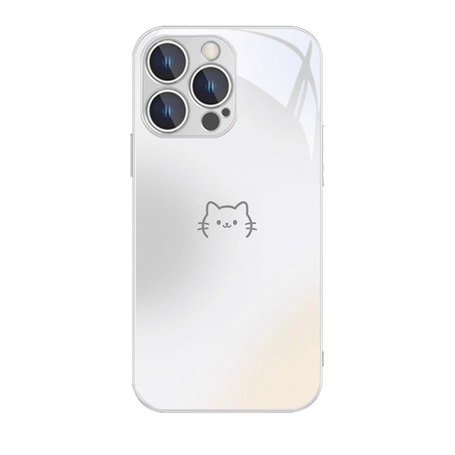 猫咪鱼骨头适用小米14手机壳红米k70新款k60/k50情侣NOTE13/12/11TPRO高级感CIVI4PRO卡通k40/k30玻璃10/9PRO