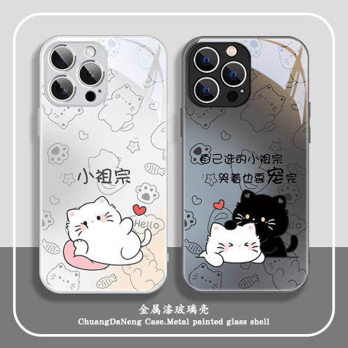 情侣小猫适用苹果手机壳