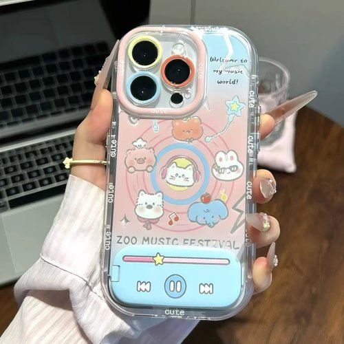 ins小动物播放器适用苹果手机壳