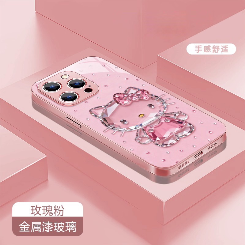 钻石KT猫适用苹果手机壳