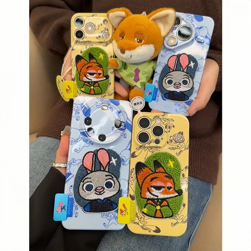 刺绣朱迪尼克标签适用苹果手机壳