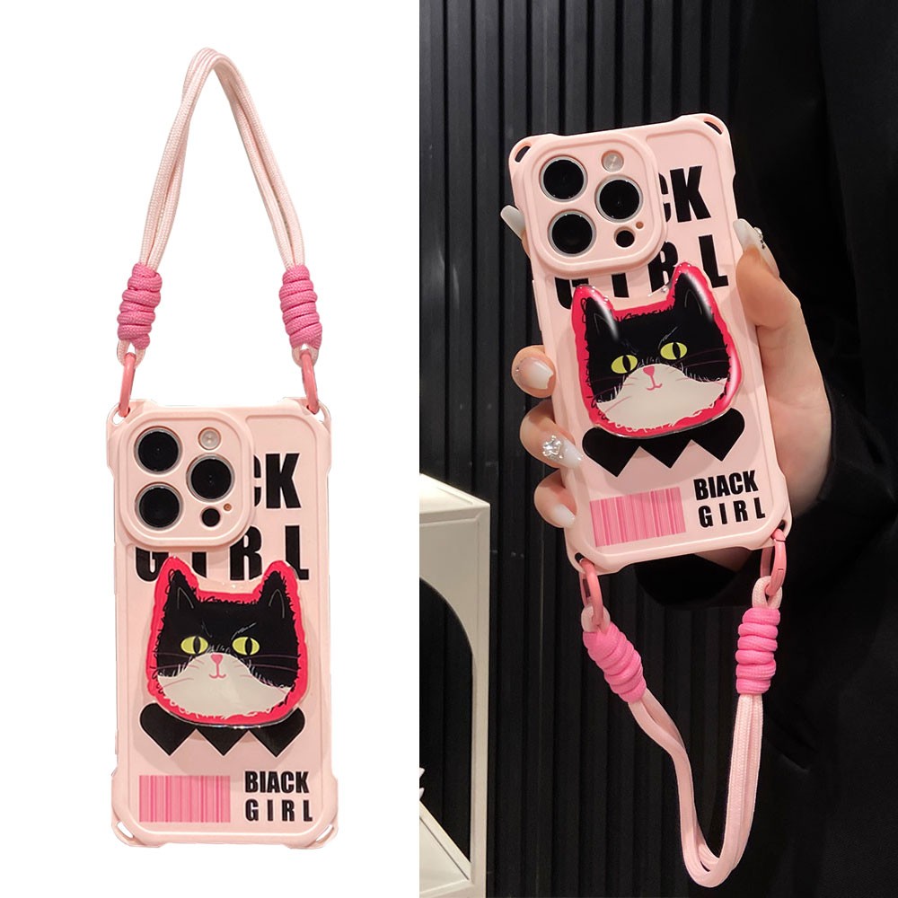 黑色英文适用任意型号手机壳