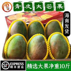 【顺丰】海南发货青皮澳芒三亚应季热带水果凯特大芒果8斤礼盒