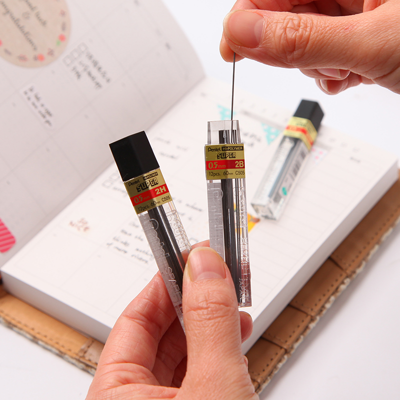 Pentel日本派通 C505活动铅芯 铅笔芯 铅芯0.7/0.5mm自动铅芯