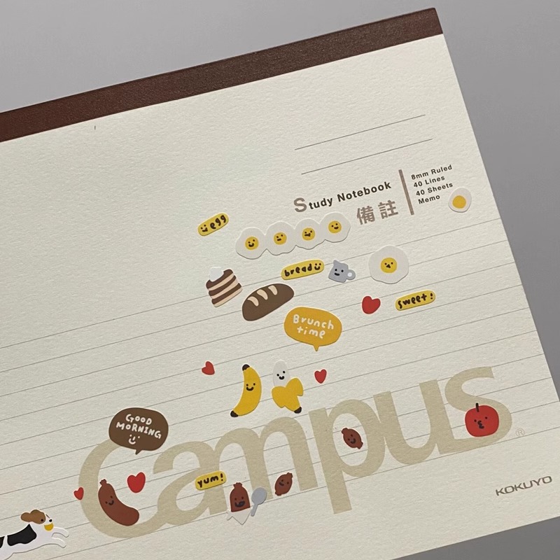 日本KOKUYO国誉上翻本campus笔记本横翻本学生用A5胶装本简约B5记事本文具本子可摊开物理笔记本