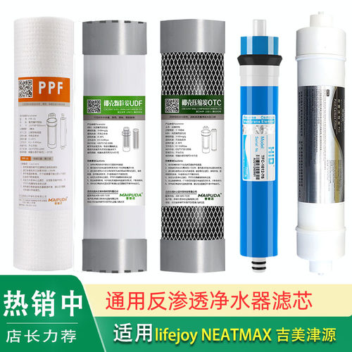 适用lifejoy莱芙享LFXR600净水器滤芯NEATMAX NERO-Q800吉美津源
