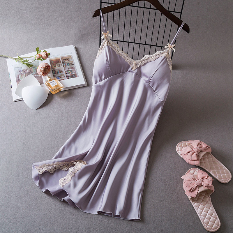 性感睡衣女款2024新款春款纯欲风吊带睡裙女带胸垫薄款冰丝家居服,女士内衣/男士内衣/家居服,睡裙,淘宝优惠券,粉丝福利购,淘宝优惠卷