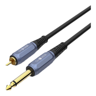 秋叶原单6.5转单莲花音频线 大二芯6.5转rca莲花 1对1AV转6.35调音台功放钢琴拉杆移动音箱连接线