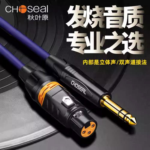 秋叶原大三芯转卡农线发烧级纯铜