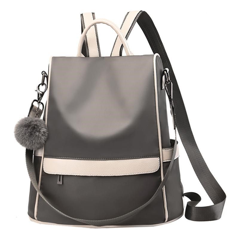 牛津帆布双肩包女2021新款韩版潮时尚夏百搭旅行大书包女士小背包