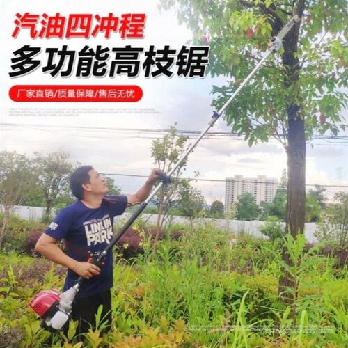 汽油高空修枝高空锯剪割灌机绿篱剪油锯汽油园林绿化修剪高加长杆