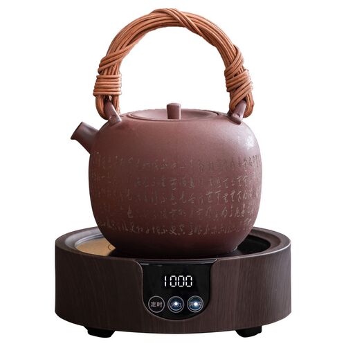 聿君集紫c砂粗陶烧水m煮茶壶养生泡茶壶围炉煮茶电陶炉茶炉煮茶器