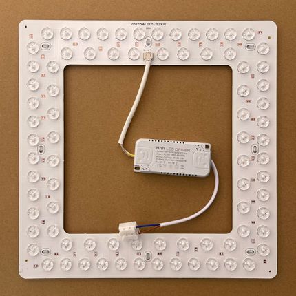 家用led吸顶灯j替换芯三色方形灯片改造光源变光灯盘圆形磁吸灯板