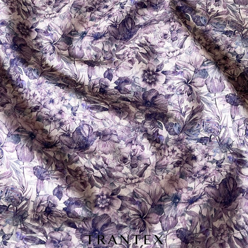 60支全棉府绸印花布料夏季轻薄服装连衣裙衬衫diy手工面料