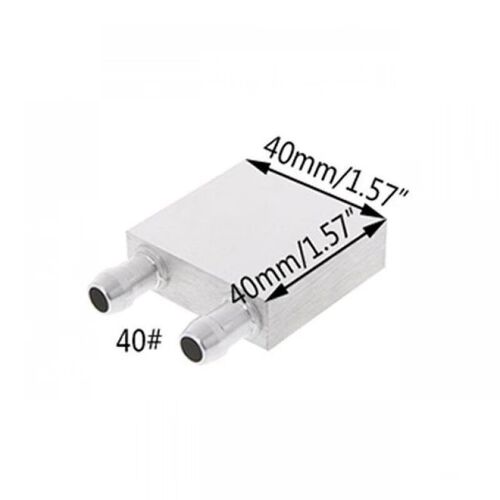 制冷片220v铝水冷头304080120白色半导体散热器CPU循窄面出水40*1