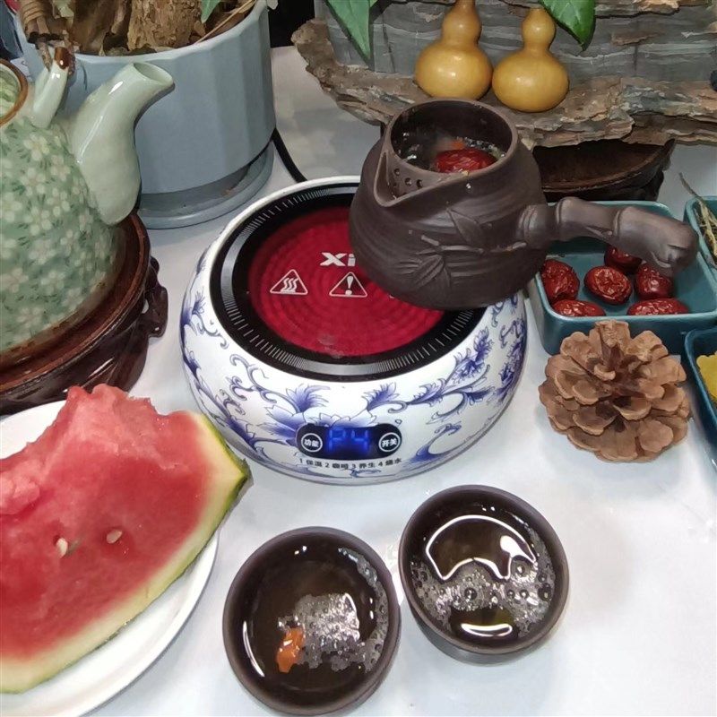 甘肃罐罐a茶煮茶器明火青花电陶炉调温800瓦家用个人围炉煮茶烤枣,餐饮具,煮茶炉,淘宝优惠券,粉丝福利购,淘宝优惠卷