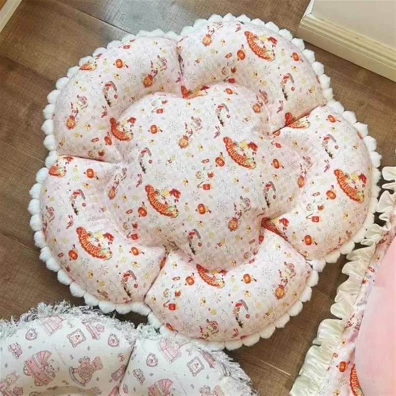 猫狗窝纸样花朵垫猫窝冬夏季舒适保暖狗狗用品床垫子图纸