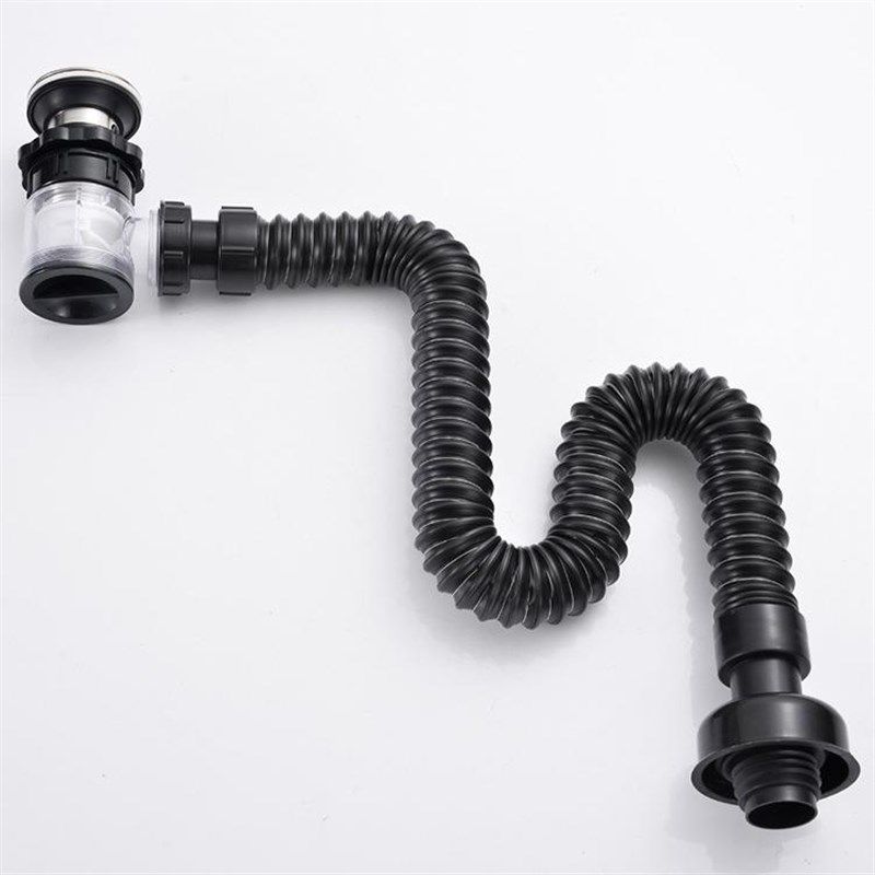 洗脸盆一体式不锈钢下水器 面盆洗手台盆L翻板七字下水管排水配件,家装主材,下水器,淘宝优惠券,粉丝福利购,淘宝优惠卷