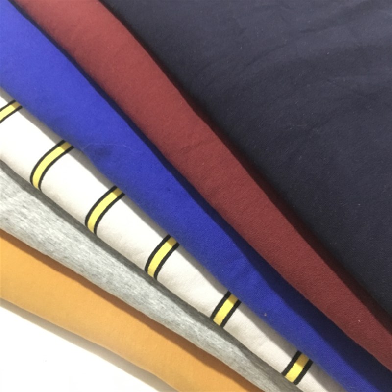 纯棉针织大毛圈格子纯色布料论斤称布头弹力卫衣裤服装面料配罗纹