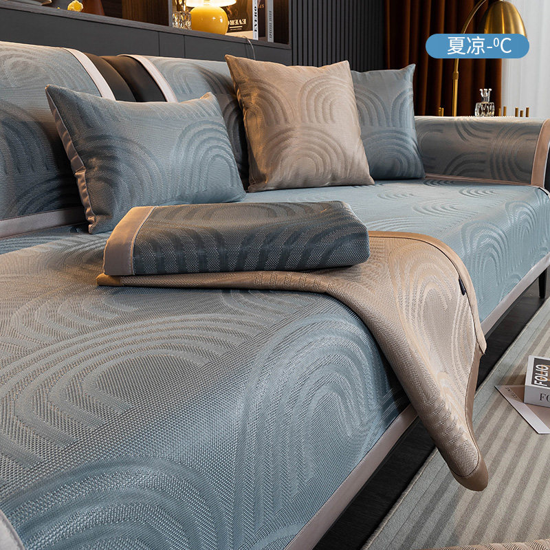 科技凉感冰丝沙发垫夏季2023新款夏天凉K席坐垫子定制防滑靠背盖,居家布艺,沙发垫,淘宝优惠券,粉丝福利购,淘宝优惠卷
