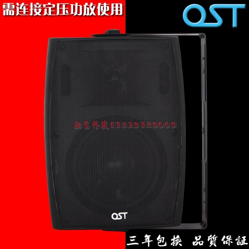 会议多媒体教室壁挂挂壁音箱扬声器喇叭塑胶时款音箱 高低音 黑色