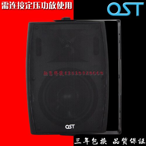 会议多媒体教室壁挂挂壁音箱扬声器喇叭塑胶时款音箱 高低音 黑色