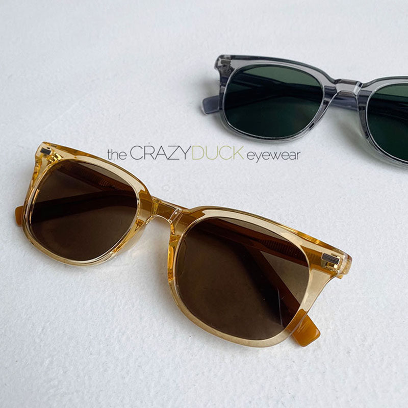 复古板材偏光太阳眼镜男灰茶色脸大框女方形韩版潮流开车近视墨镜