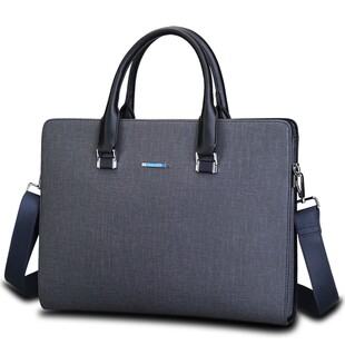 皮包电脑包 休闲男式 纳佰商务包精品男包公文包男士 手提包包横款