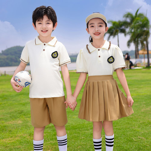 幼儿园园服夏装小学生校服套装