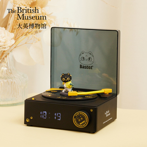 物兮物×大英博物馆安德森猫和她的朋友们仿黑胶唱片机蓝牙音响