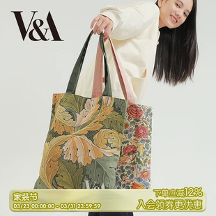 物兮物VA博物馆威廉莫里斯草莓小偷文创帆布包美术馆单肩包女款