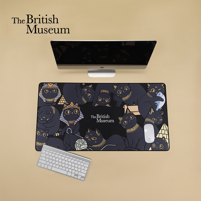 大英博物館蓋亞安德森貓超大鼠標墊電競辦公桌墊創意禮品情人節禮