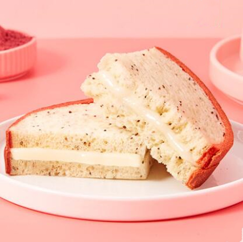 a1火龙果味吐司零食早餐儿童夹心西瓜味面包整箱充饥晚上解饿食品