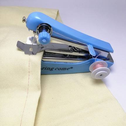 家用手持便携迷你缝纫机小型手动缝纫机手工裁缝机吃厚