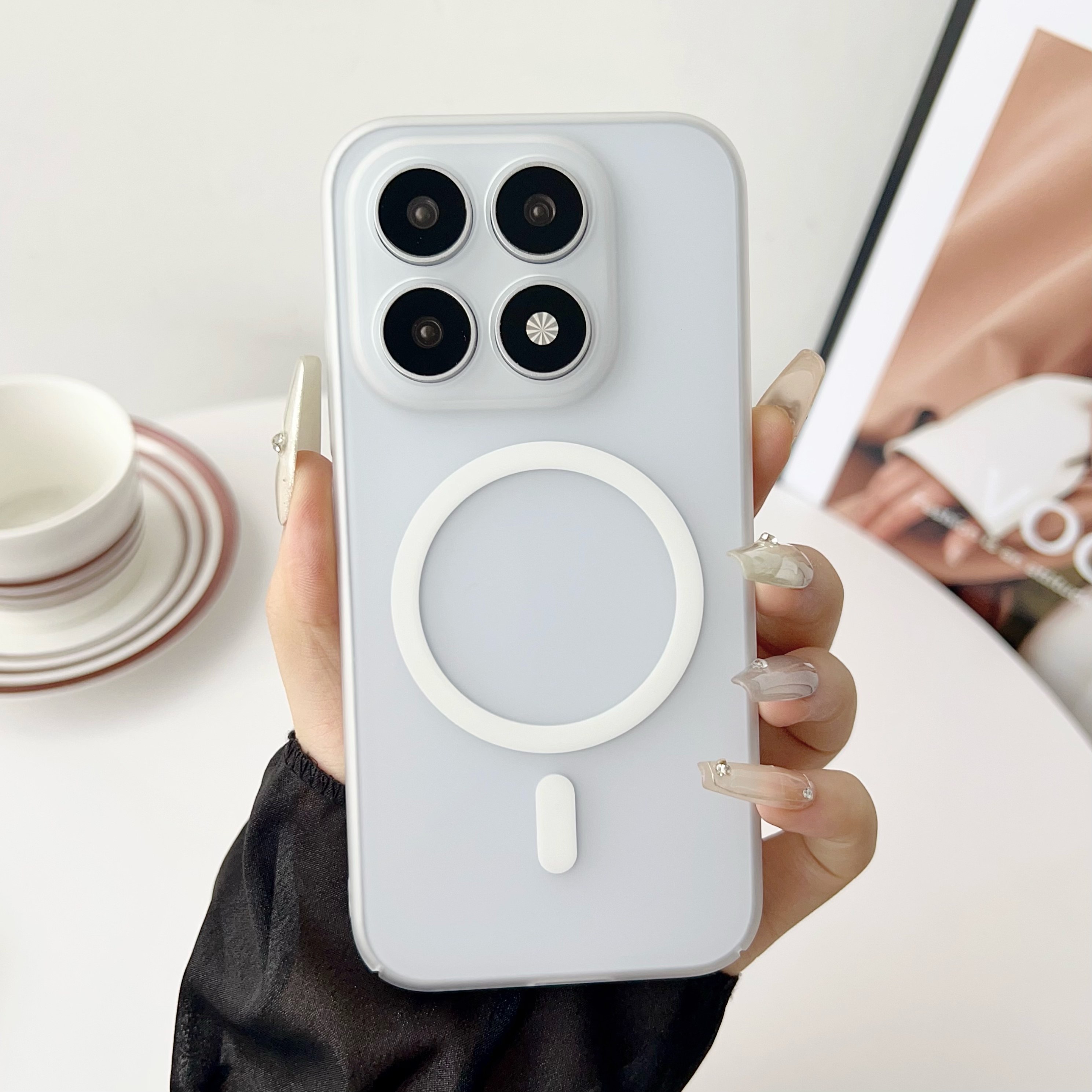 适用小米17磁吸手机壳17promax保护套15pro全包防摔14ultra肤感磨砂por透明xiaomi男女新款pro简约高级感外壳