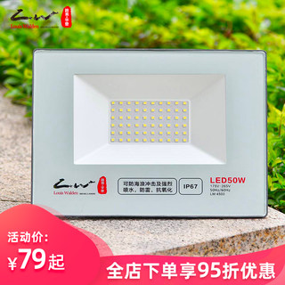 led投光灯户外防水灯球场广告牌室外照明探照庭院工厂房路灯射灯