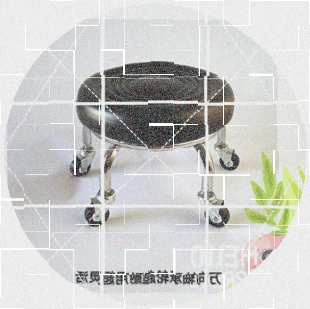 带轮小凳子旋转凳塑料凳pu皮新品摄影家用美睫转椅滑轮打包矮板凳